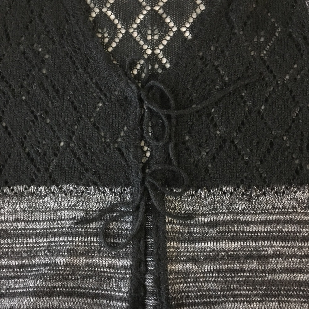 Vintage Y2K Boho Lacy Knit Cardi Cami Combo SISLEY - Picture 10 of 16